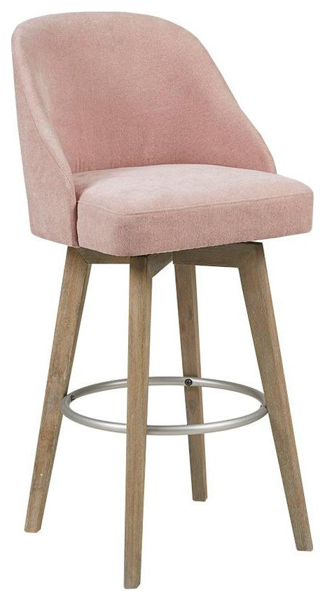 Pink Swivel Counter Stool, Belen Kox