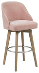 Pink Swivel Counter Stool, Belen Kox