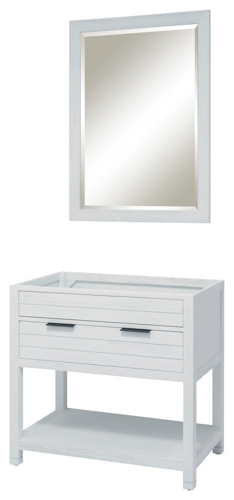 Le Bath by Sunny Wood - Kasey Series - 36" 1 Drawer Vanity with Open Shelf
