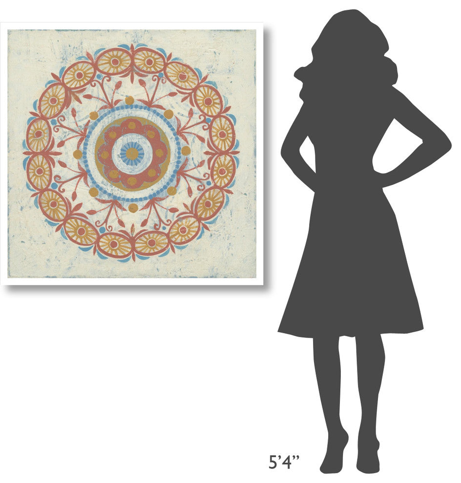 "Lakai Circle I" Digital Paper Print by Kathrine Lovell, 38"x38"