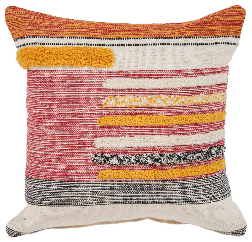 Multi Lined Throw Pillow