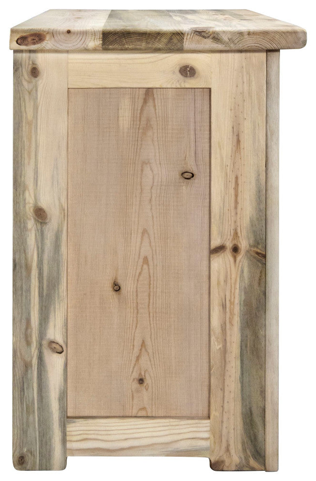 Big Sky Collection Rugged Sawn 3 Drawer Chest of Drawers, Natural