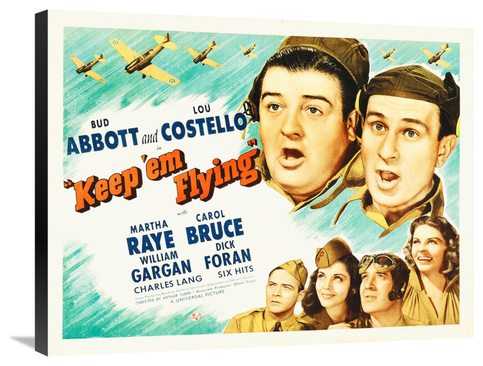 "Abbott & Costello - Keep 'em Flying" Canvas by Hollywood Photo Archive, 30x23"