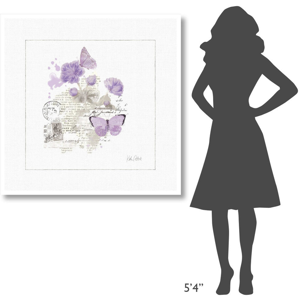 "Sunny Day II Purple" Digital Paper Print by Katie Pertiet, 42"x42"