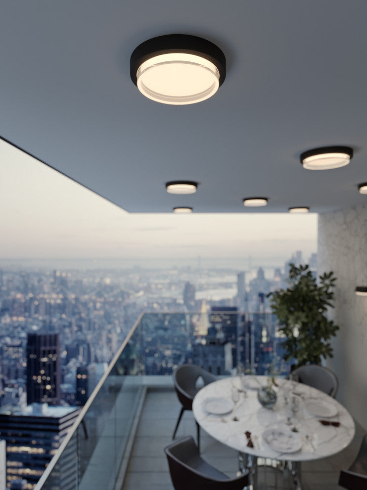 Elm 9" LED Outdoor Flush Mount