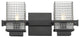 Innovations 310-2W-BK-CL 2-Light Bath Vanity Light, Black