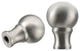 24018-22, Set of 2 Steel Lamp Finial, Brushed Nickel Finish, 1 1/2" Tall