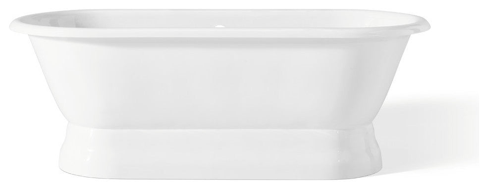 Cheviot Products Regal Cast Iron Pedestal Tub With Rolled Rim