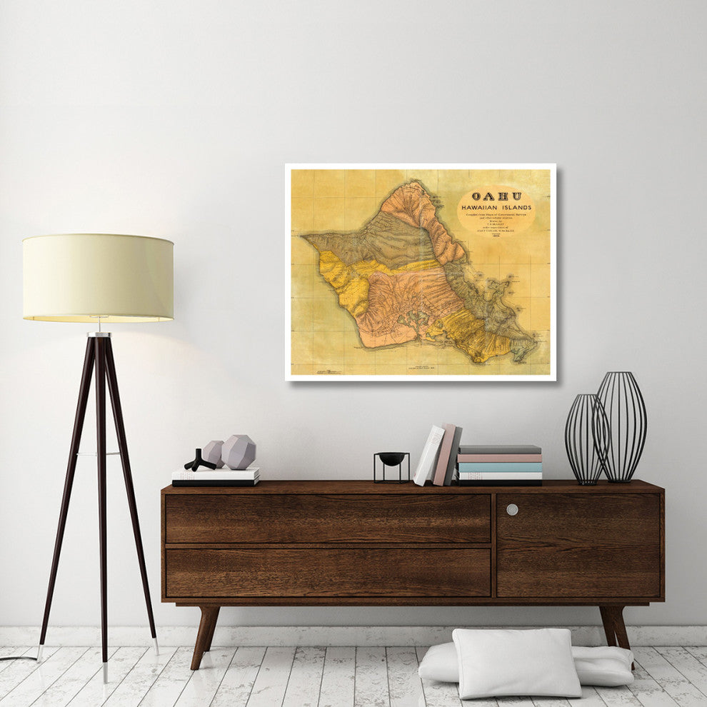 "Oahu, Hawaiian Islands, 1899" Digital Paper Print by T.D. Beasley, 46"x37"