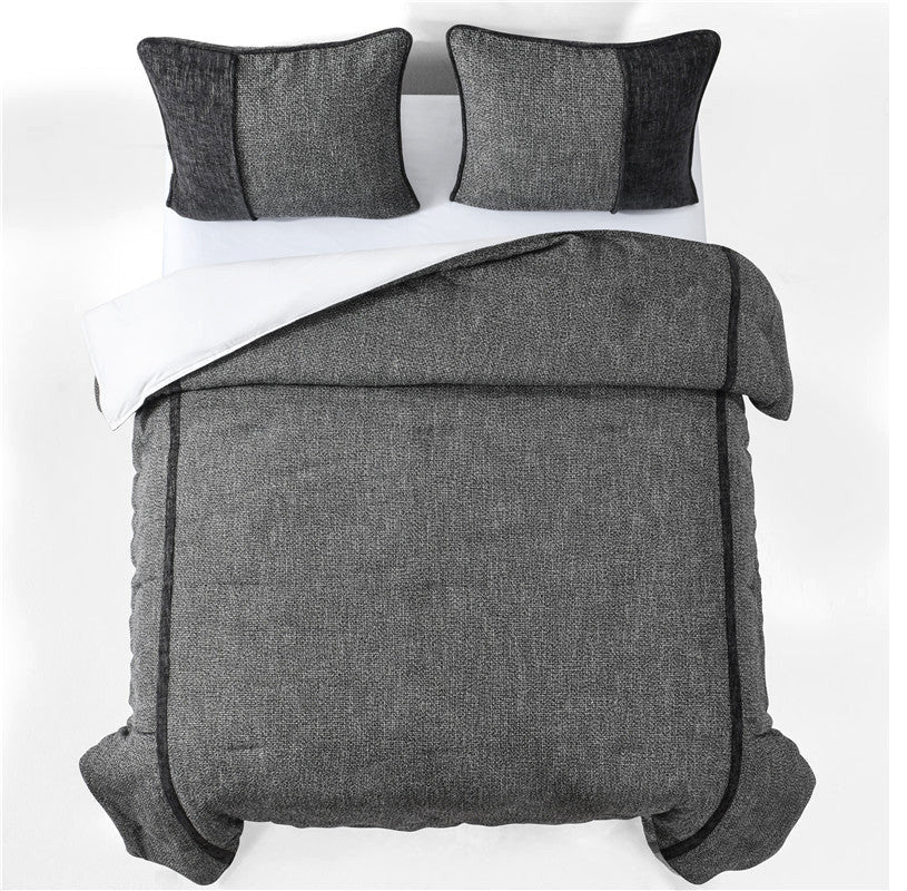 Hamilton Tweed Duvet Cover Set, 3-Piece, Super Queen