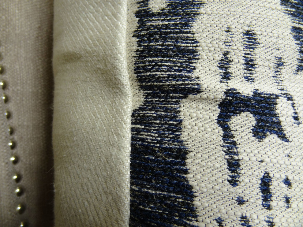 Plutus Painted Ikat Handmade Throw Pillow, Double Sided 24"x24"