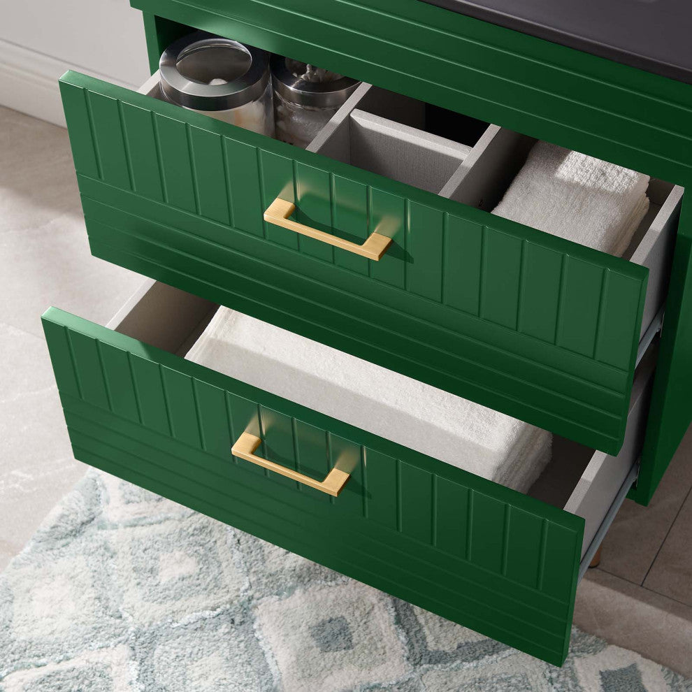 Daybreak 24" Bathroom Vanity, Green Black