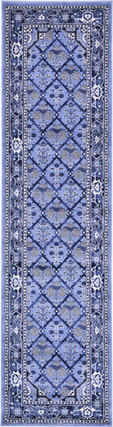 Rug Unique Loom La Jolla Blue Runner 2' 7 x 10' 0