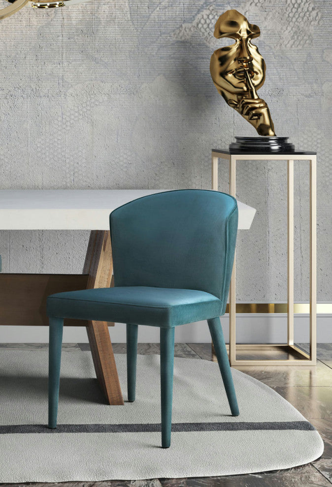 TOV Furniture Metropolitan Sea Blue Velvet Chair