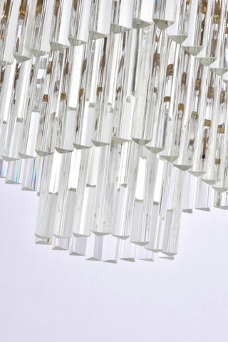 Elegant Lighting 1201S22 Sydney 13 Light 22"W Crystal Waterfall - Polished