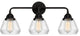 Innovations Lighting 288-3W-BK-G172 Fulton 3 Light 24.75" Bath Vanity Light