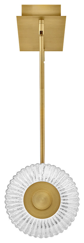 Fredrick Ramond Reign Large Seven Light Led Linear, Lacquered Brass