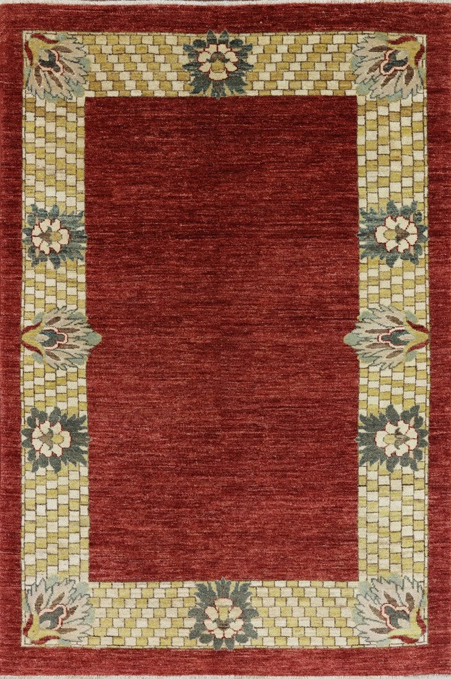 Gabbeh Design Chobi Quality Area Rug 4'x6', W2116