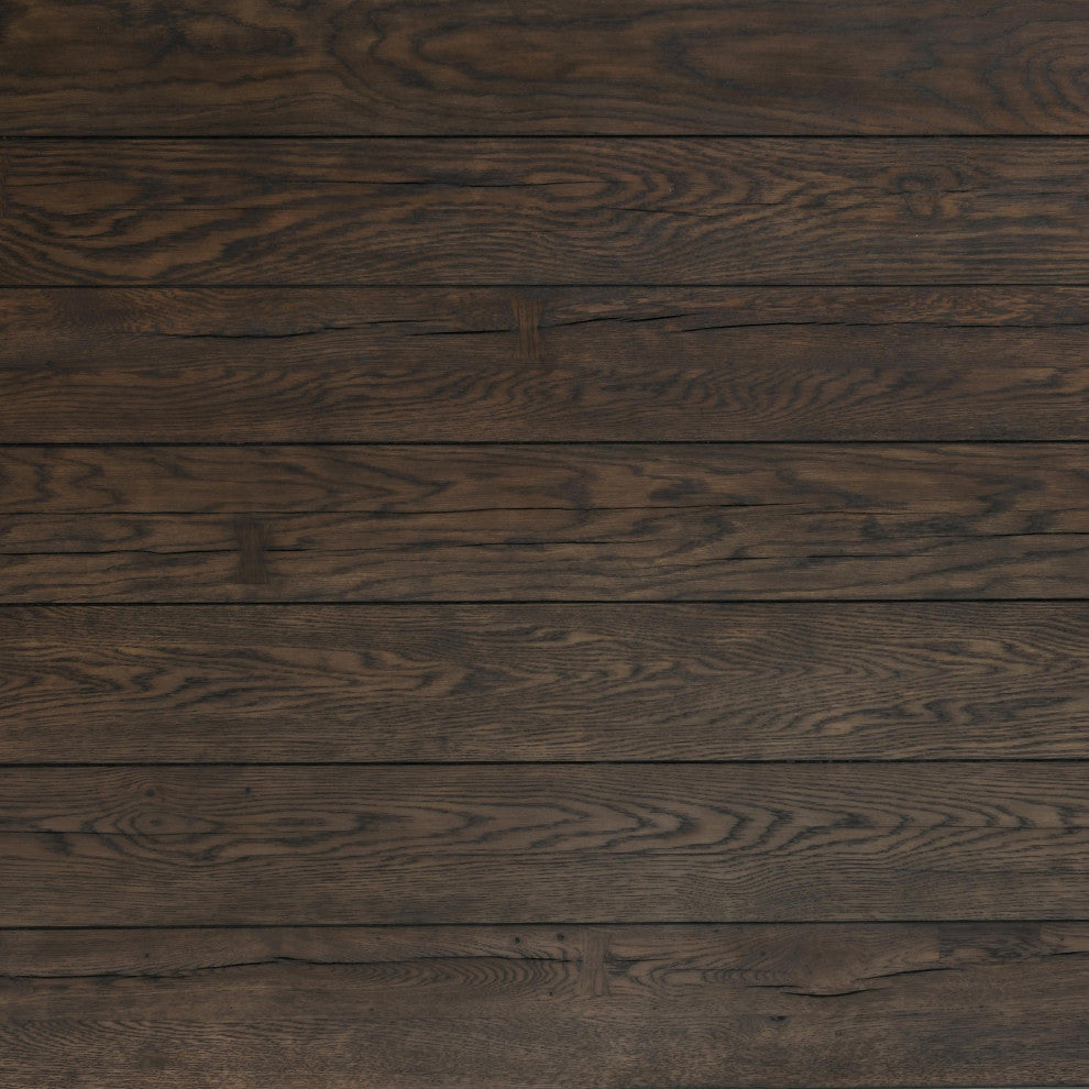 Troy 89" Reclaimed Oak Wood Dining Table in Brown by Kosas Home