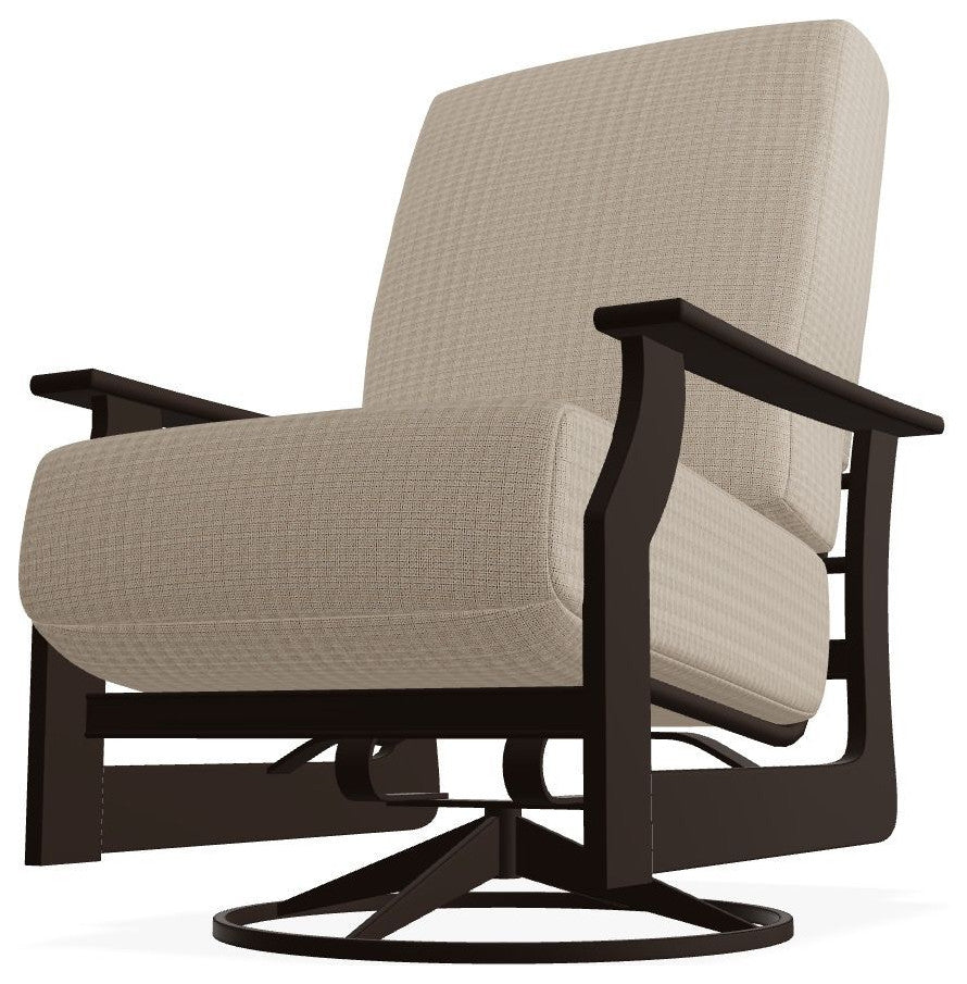 St. Catherine Deep Seat Outdoor Swivel Rocker, Bliss Sand/Kona