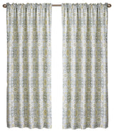 Printed Microfiber 2 Piece Curtain Set, Lanza, 60" X 84"