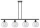 Innovations Lighting 516-4I-BK-G124-8-LED Athens 4 Light 48" Island Light