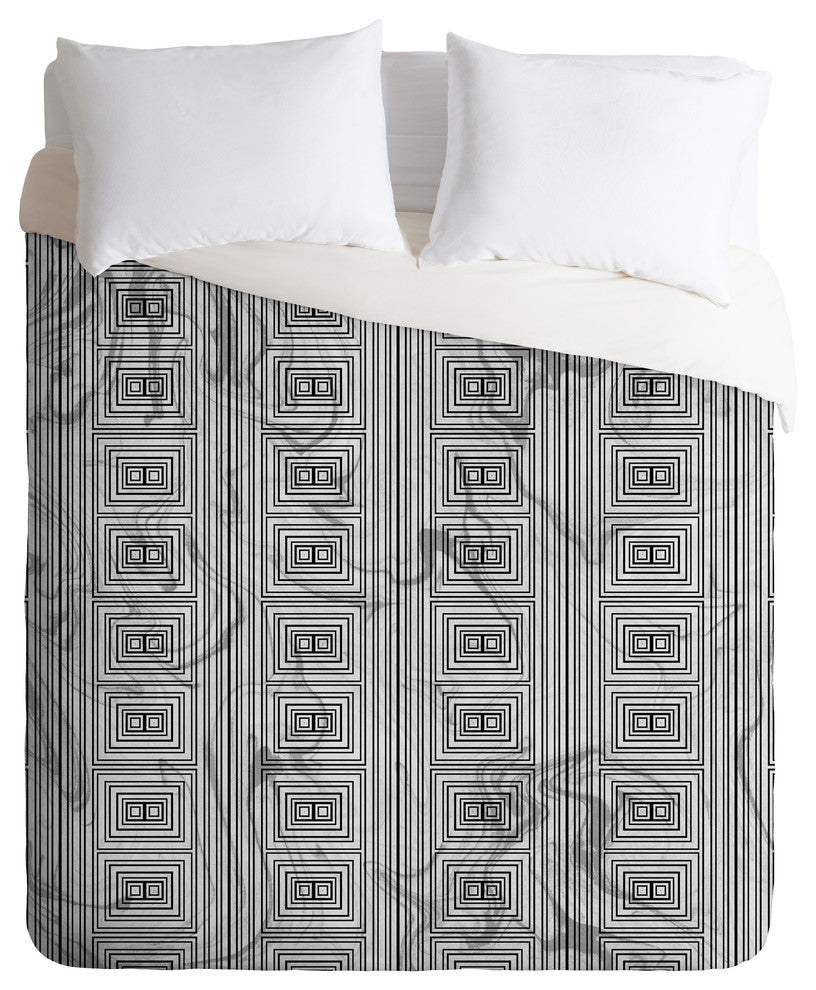 Lisa Argyropoulos Modern Grecco Coordinate Duvet Cover Set, Twin XL