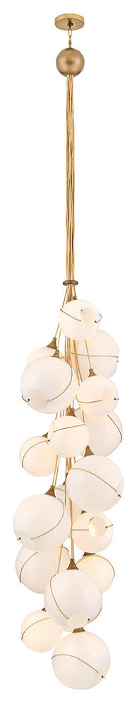Hinkley Skye Double Xl Multi Tier Chandelier, Heritage Brass