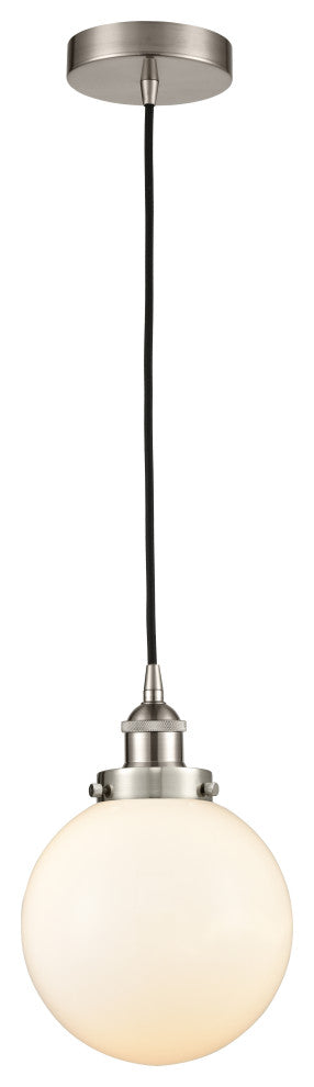 Innovations 616-1PH-SN-G201-8-LED 1-Light Mini Pendant, Brushed Satin Nickel