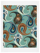 Deny Designs Pimlada Phuapradit Teal Floral Paislys Art Print