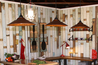 Hammered Copper 13" Large Pendant Light Shade