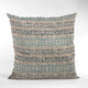 Plutus Blue Mayan Stripe Luxury Throw Pillow, 24"x24"