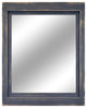 Farmhouse Framed Wall Mirror Slate Gray, 24" X 30" Zbar Hanging System, Heavy Di