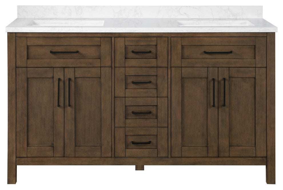 OVE Decors Tahoe Vanity, Almond Latte, 60"