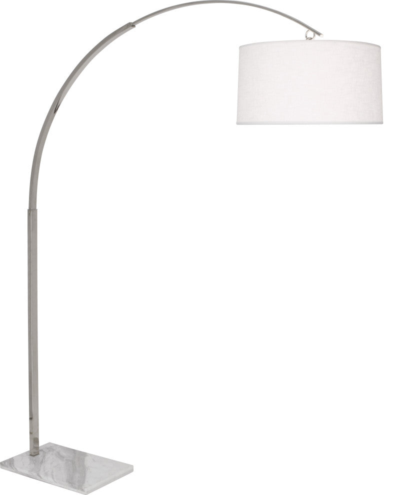 Archer Floor Lamp, Polished Nickel