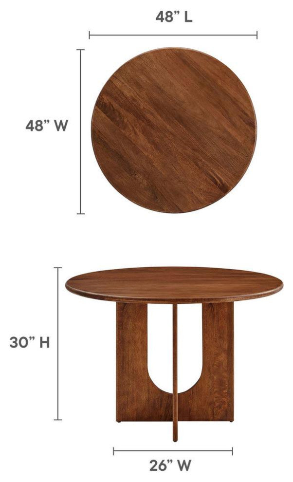 Rivian Round 48 Wood Dining Table