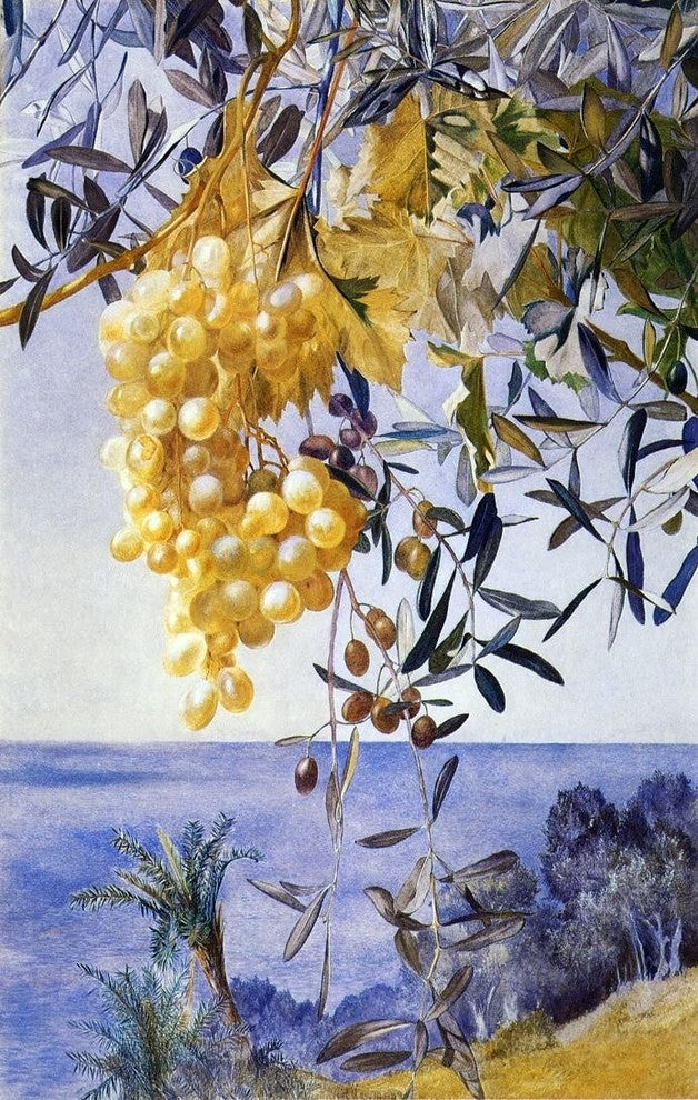 Henry Roderick Newman A Cluster of Grapes, 18"x27" Gallery Wrapped Canvas