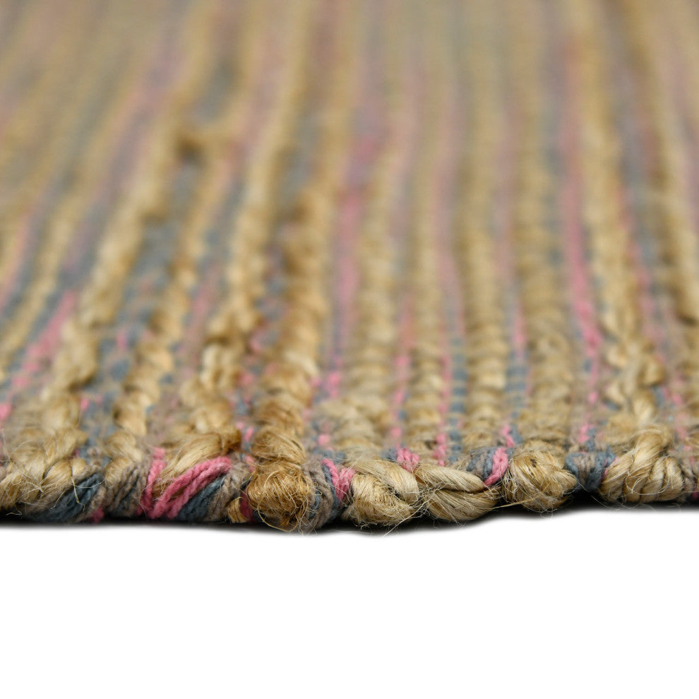 Naturals Sinclair Area Rug, Pink, 2' x 3', Striped