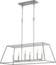 Gabriel 6-Light Linear Pendant, Classic Nickel
