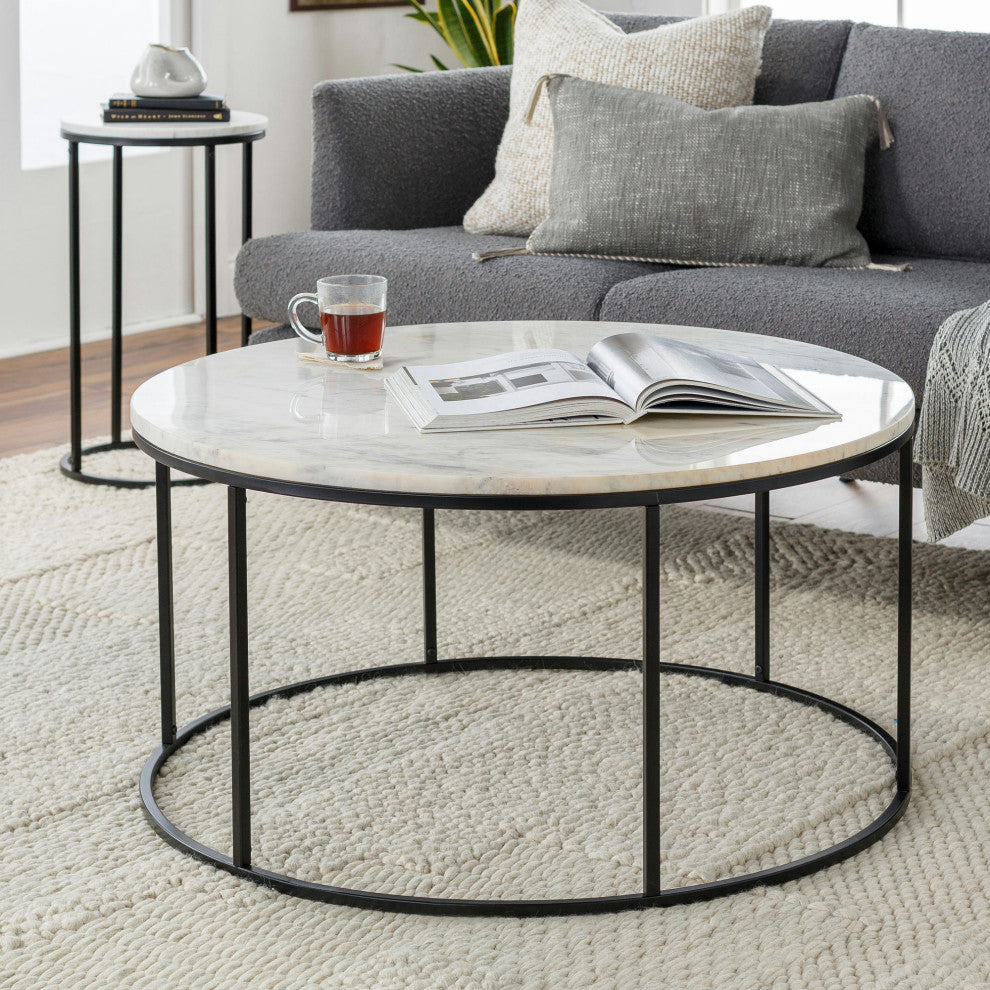 Surya Aryaa Yaa-004 Coffee Table 18"Hx36"Wx36"D