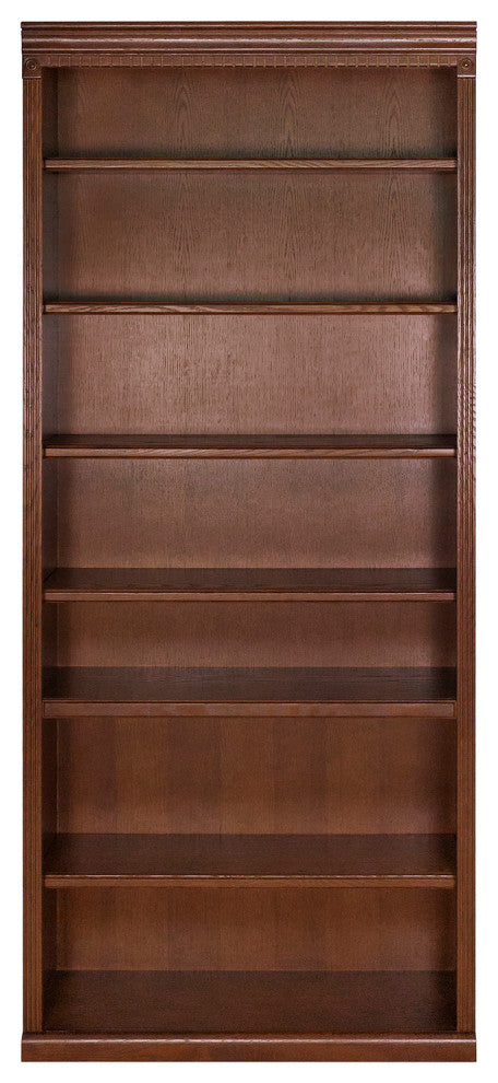 Martin Furniture Huntington Oxford 84" Open Bookcase (Burnish)