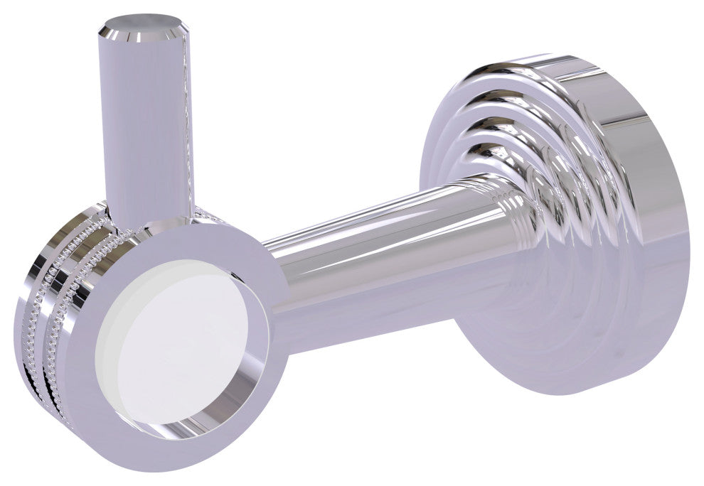 Pacific Beach Robe Hook with Dotted Accents, Polished Chrome