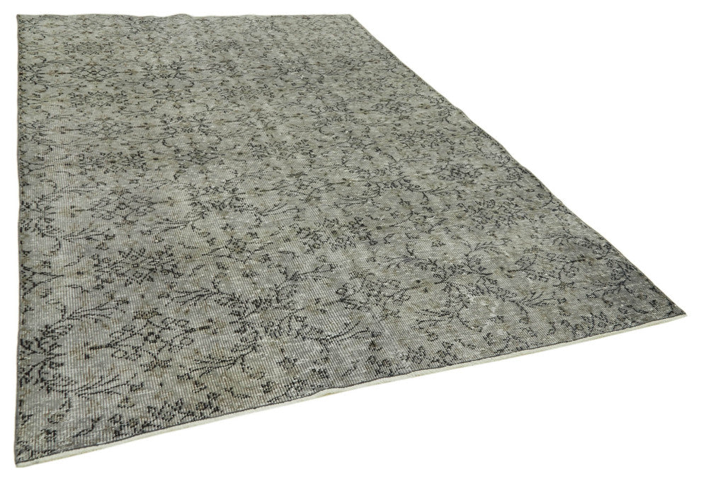 Rug N Carpet - Handmade Turkish 6' 4'' x 9' 2'' Wool Over-dyed Rug