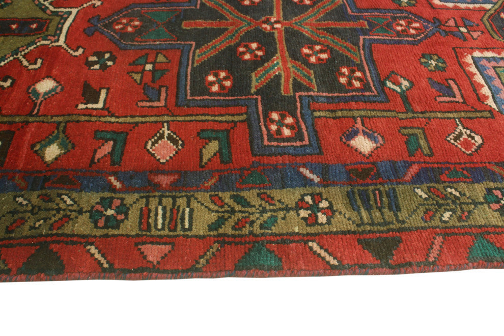 Fine Vintage Distressed Erik Red/Brown Runner, 3'2x9'10