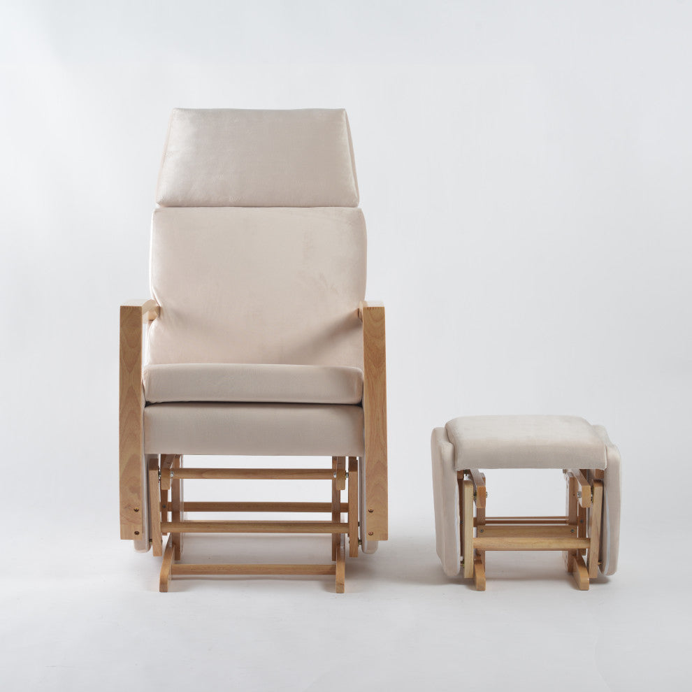 Bayliss Deluxe Glider Chair and Ottoman Set