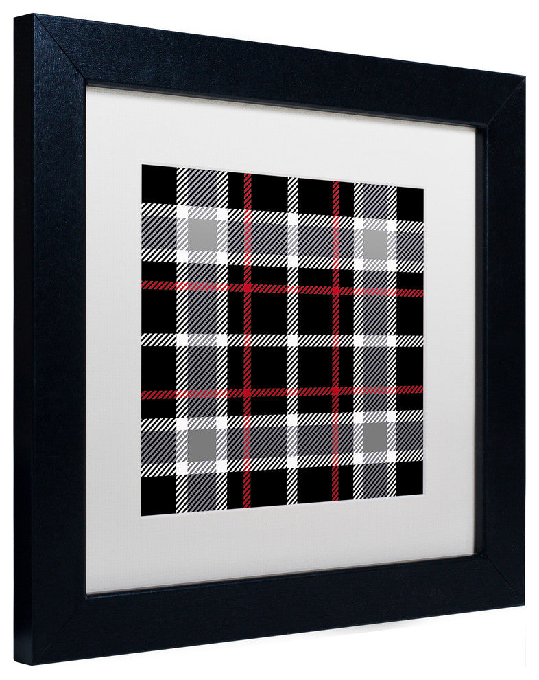Color Bakery ''Group 05 A'' Matted Framed Art, Black Frame, White Mat, 11x11