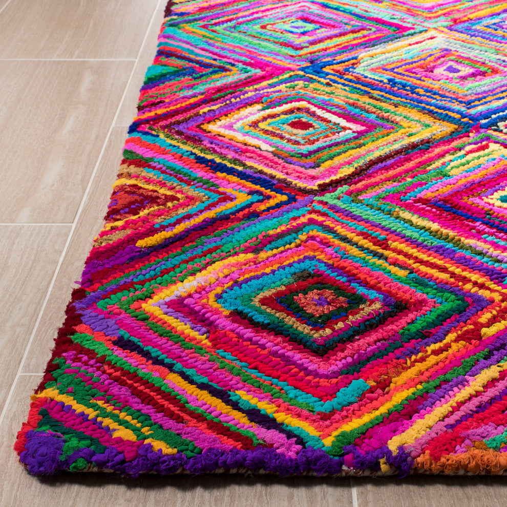 Safavieh Nantucket Collection NAN317 Rug, Multi, 4' Round