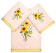 Linum Home Textiles 100% Turkish Cotton GIRASOL 3PC Embellished Towel Set