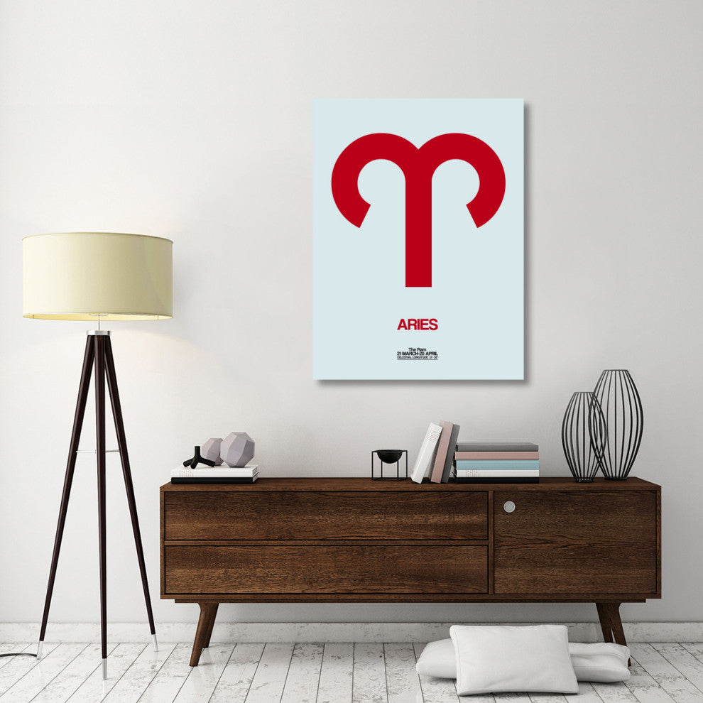 "Aries Zodiac Sign Red" Fine Art Print