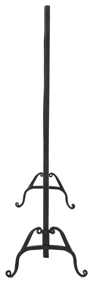 GDF Studio Jalama Single Panel Iron Fireplace Screen, Black